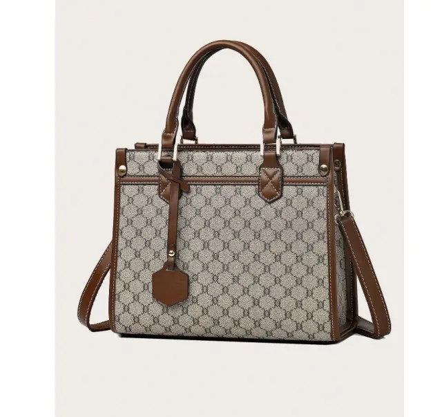 Brown Leather-Style Handbag – view 6