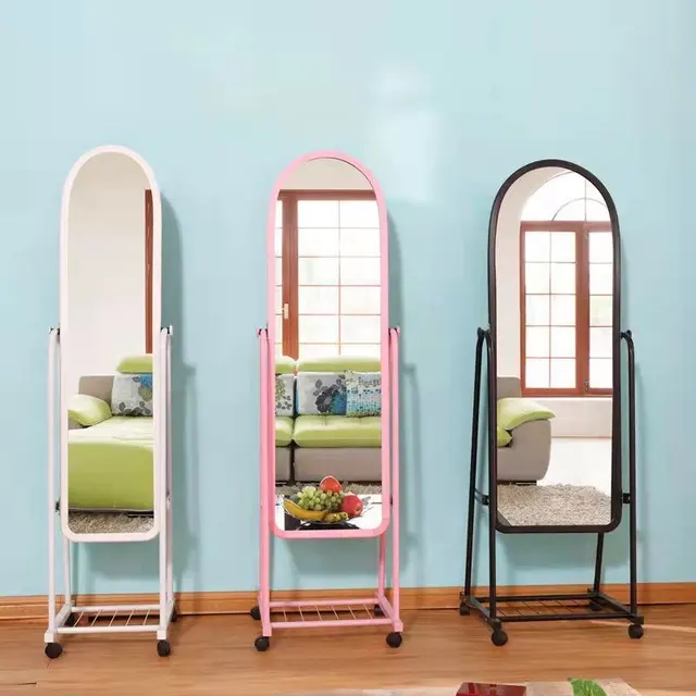Full-Length Floor Mirror with Wheels – 32 × 160cm – view 3