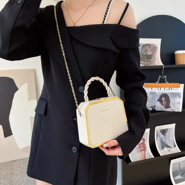 Mini Leather-Look Shoulder Handbag – view 4