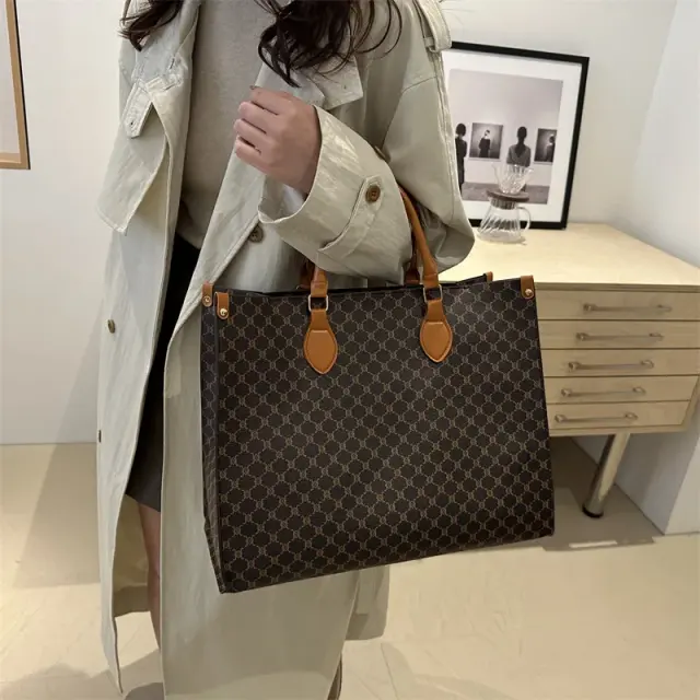 Elegant Vintage PU Shoulder Tote – view 5
