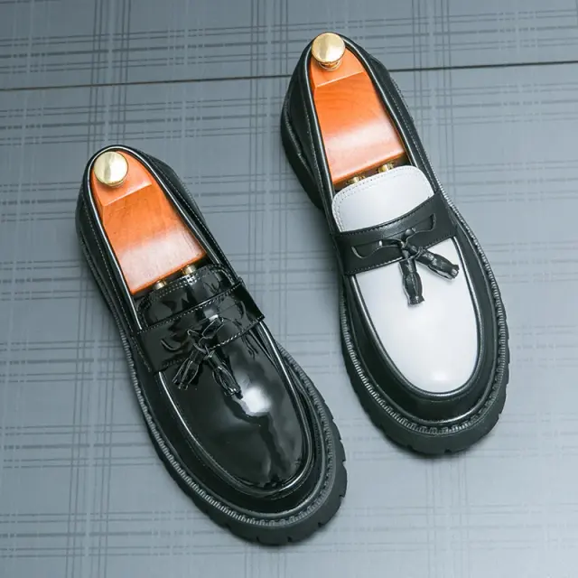 Men's Thick-Sole Leather Shoes – view 4