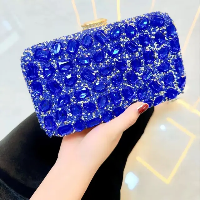 Rhinestone Glitter Clutch & Shoulder Evening Bag – view 7