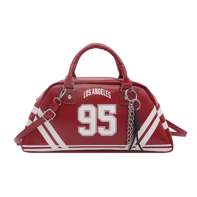 Sporty Y2K Graphic Bowling Handbag – view 2
