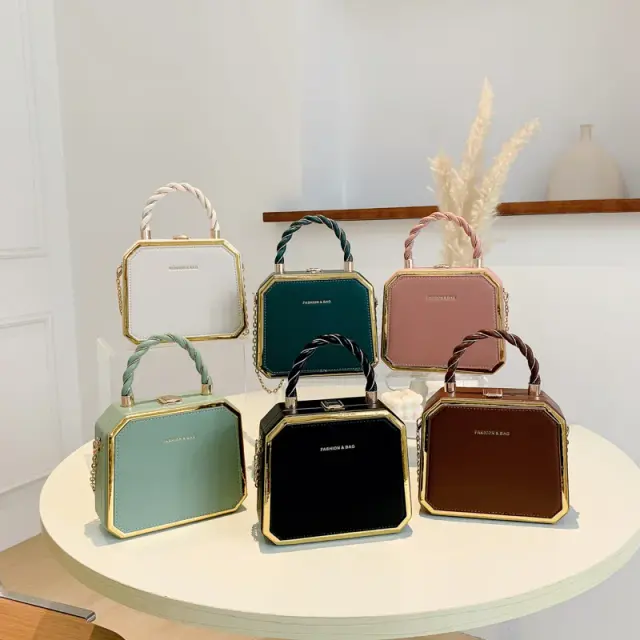 Mini Leather-Look Shoulder Handbag