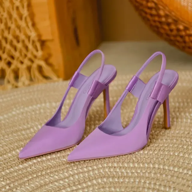 Slip-On Slingback High-Heel Sandals – view 4