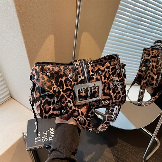 Punk Studded Buckle Shoulder Bag – view 6