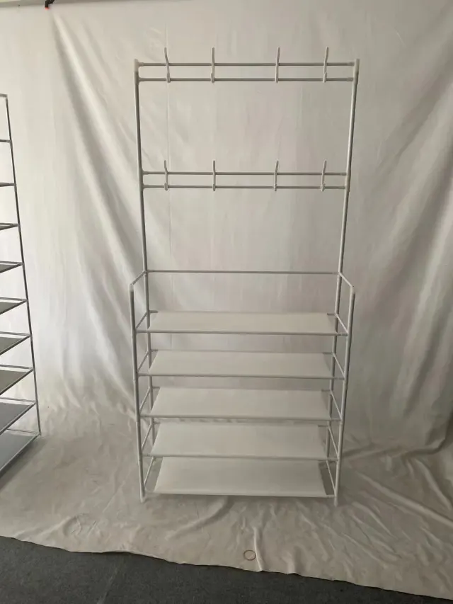 Shoe Rack With Hanging Coat Rack – view 4