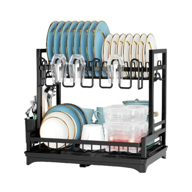 Double-Tier Metal Kitchen Storage Rack – view 4