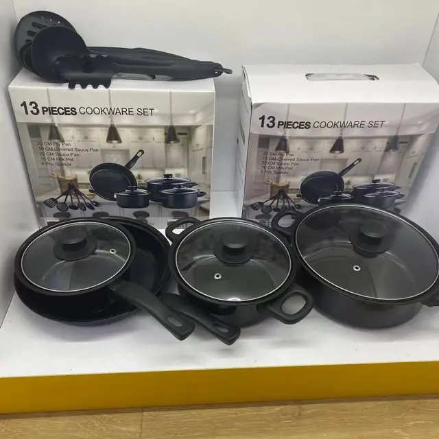 Premium Non-Stick Cookware Pot Set with Spoon