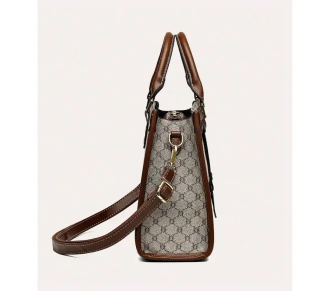 Brown Leather-Style Handbag – view 2