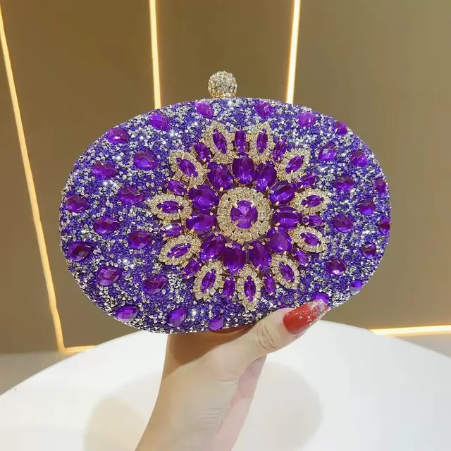Sunflower Rhinestone Evening Crossbody Bag – view 10
