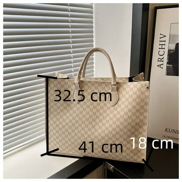 Elegant Vintage PU Shoulder Tote – view 2