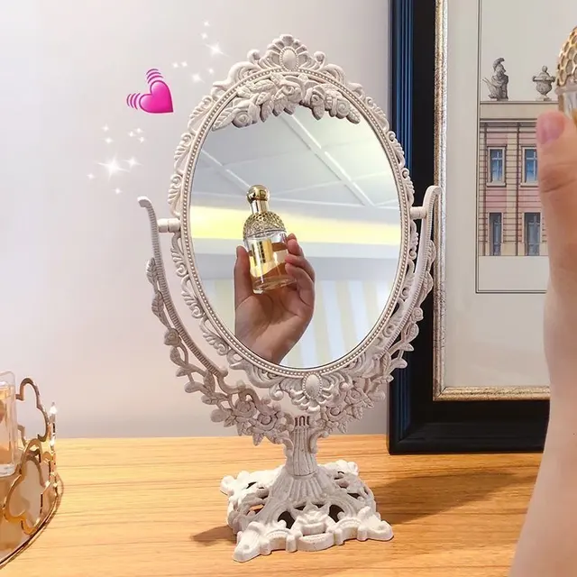 Aimei 2-Piece Set – Beige Oval Mirror + Graffiti – view 2