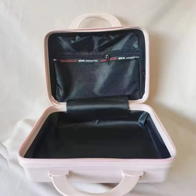 Portable Mini Travel Makeup Case (Hard Shell Ribbed Design) – view 2