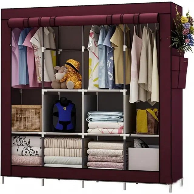 Folding Fabric Portable Wardrobe – Large – view 5