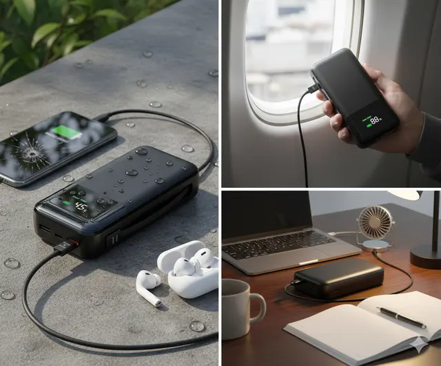 50000mAh 22.5W Power Bank with Built-in Cables – view 2