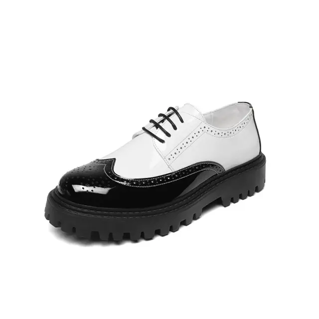 Men's High-Top Pointed Leather Dress Shoes – view 6
