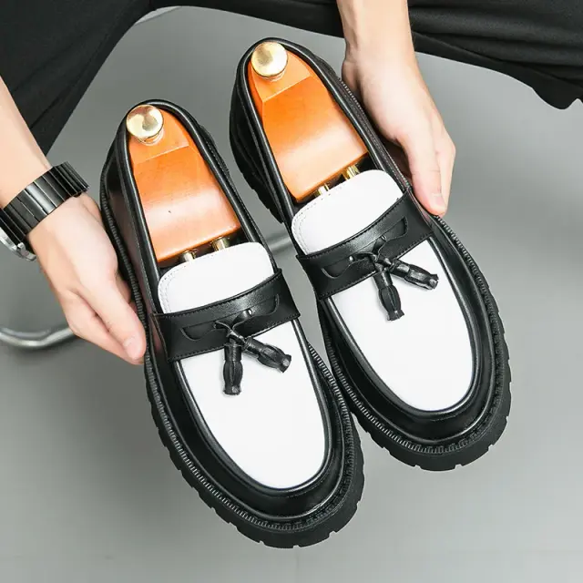 Men's Thick-Sole Leather Shoes – view 6