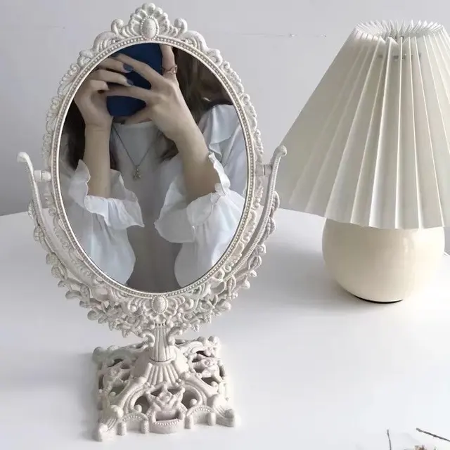 Aimei 2-Piece Set – Beige Oval Mirror + Graffiti – view 3